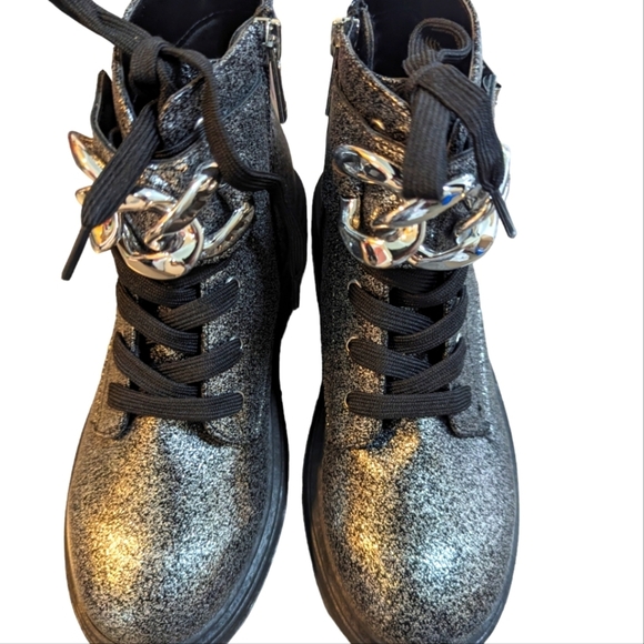 NEW....NIINA WESLYN BIG GIRL BLACK-GLITTER....Size 3M - Picture 3 of 10